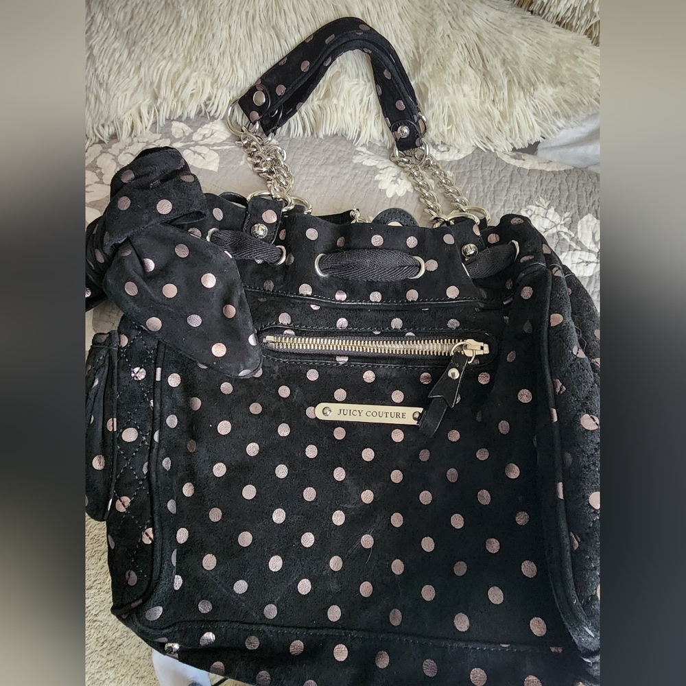 Vintage juicy couture daydreamer polka dot bag